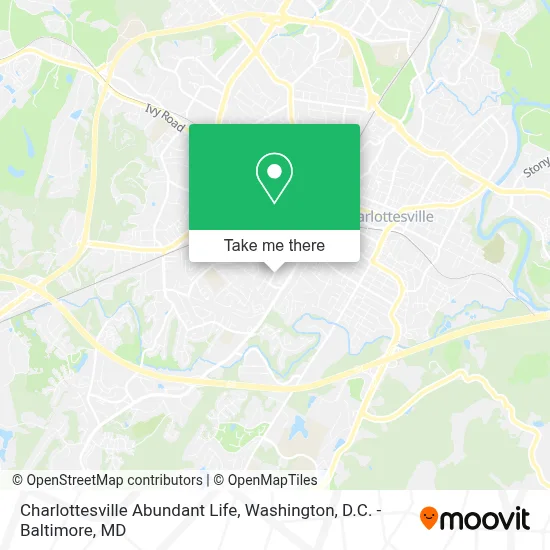 Charlottesville Abundant Life map