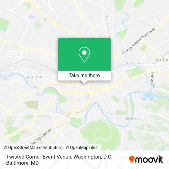 Twisted Corner Event Venue map