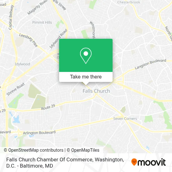 Falls Church Chamber Of Commerce map