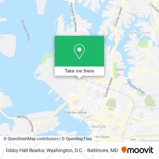 Gibby Hall Realtor map