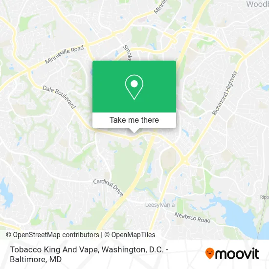 Tobacco King And Vape map