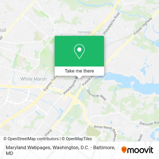 Maryland Webpages map