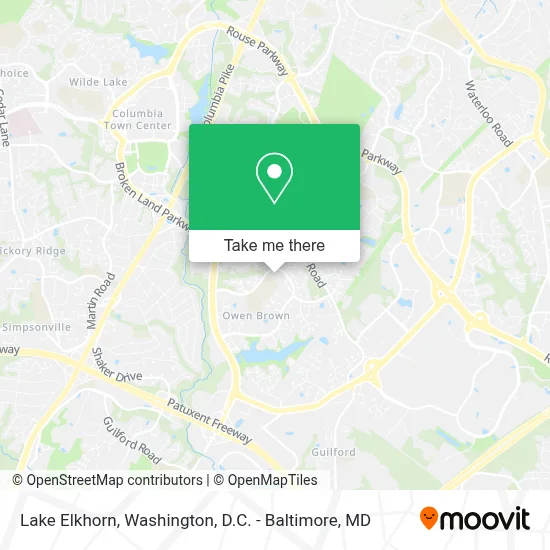 Lake Elkhorn map