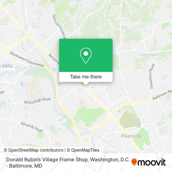 Donald Rubin's Village Frame Shop map