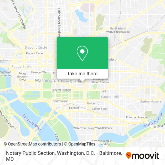Notary Public Section map