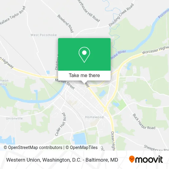 Western Union map