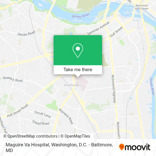 Maguire Va Hospital map