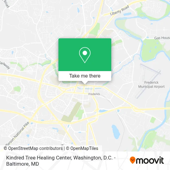 Kindred Tree Healing Center map