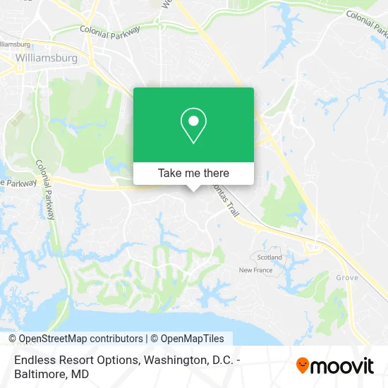 Endless Resort Options map