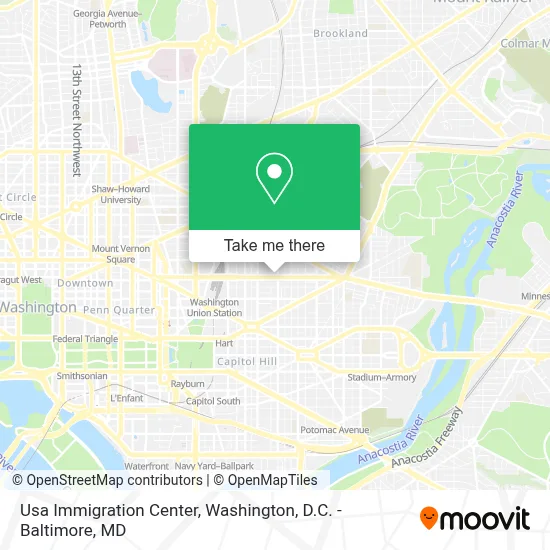 Usa Immigration Center map