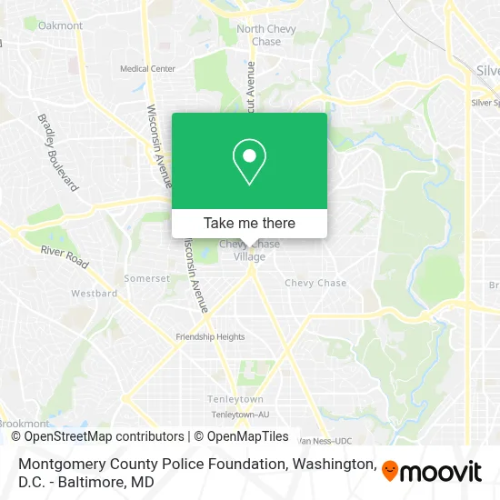 Montgomery County Police Foundation map