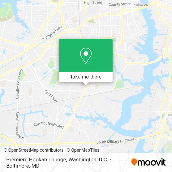 Premiere Hookah Lounge map