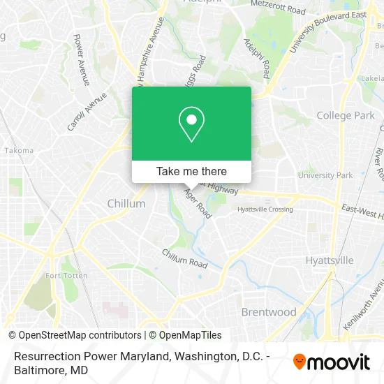 Resurrection Power Maryland map