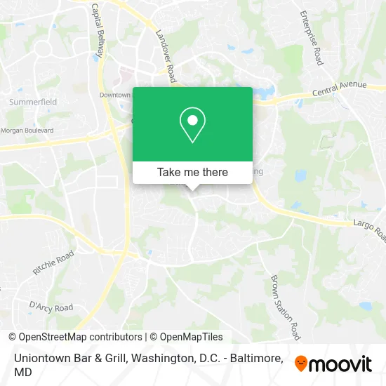 Uniontown Bar & Grill map