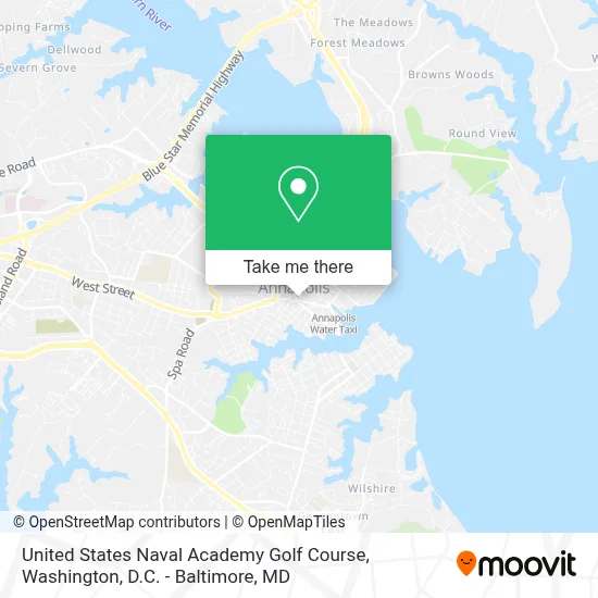 United States Naval Academy Golf Course map
