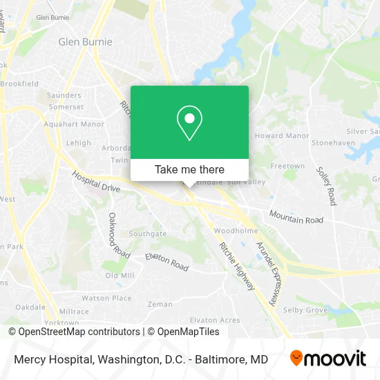 Mercy Hospital map