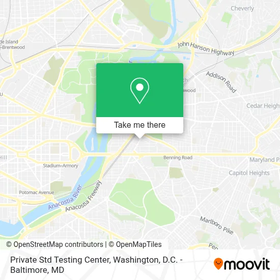 Private Std Testing Center map