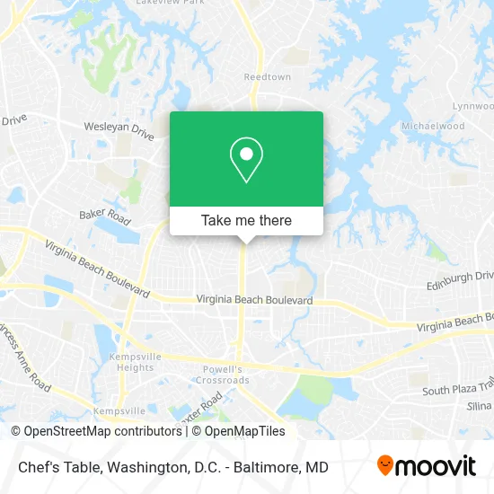Chef's Table map
