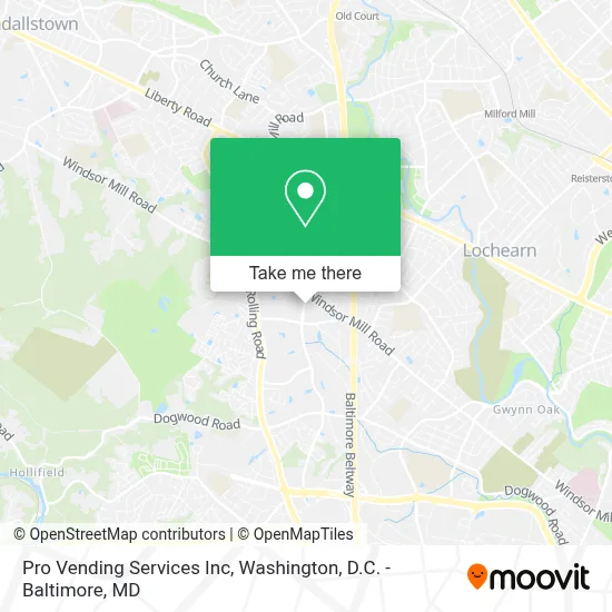 Pro Vending Services Inc map