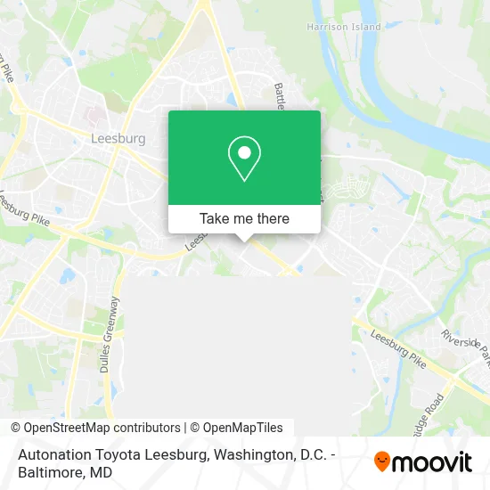 Autonation Toyota Leesburg map