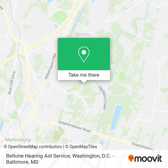 Beltone Hearing Aid Service map
