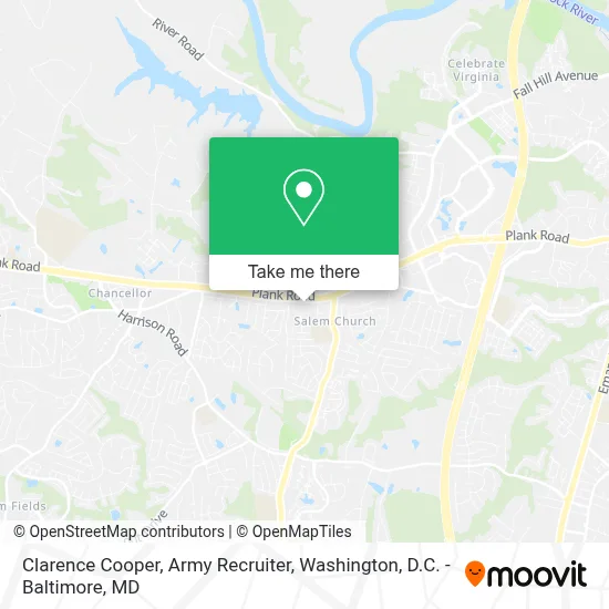 Clarence Cooper, Army Recruiter map