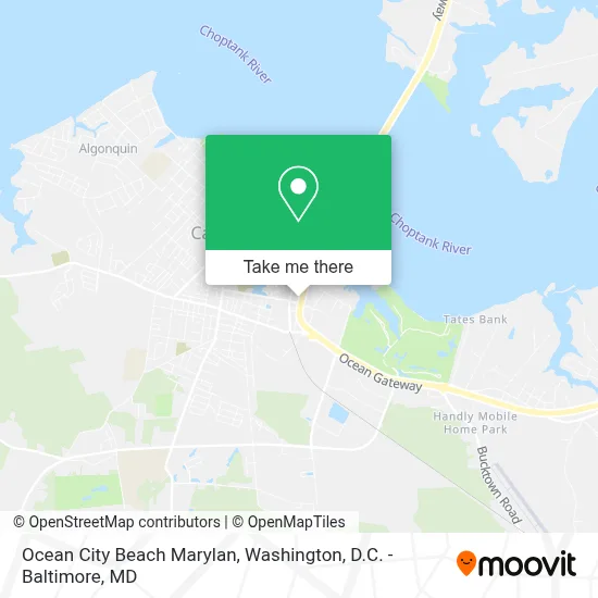 Ocean City Beach Marylan map