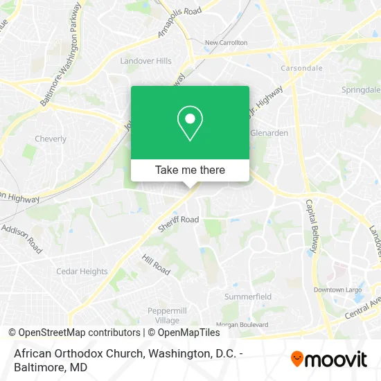 African Orthodox Church map