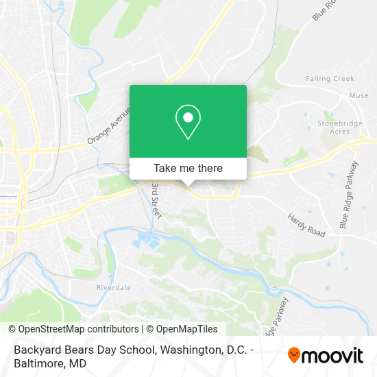 Backyard Bears Day School map