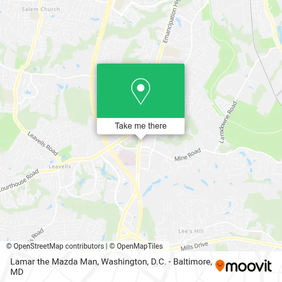 Lamar the Mazda Man map