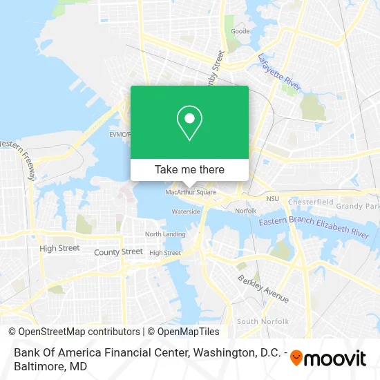 Bank Of America Financial Center map