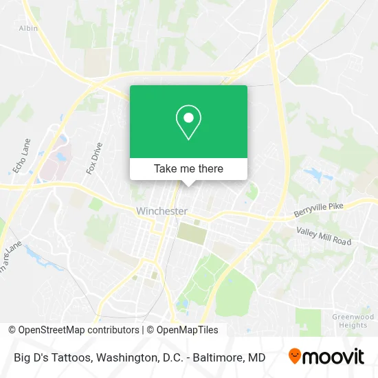 Big D's Tattoos map