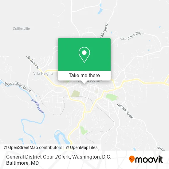 General District Court/Clerk map