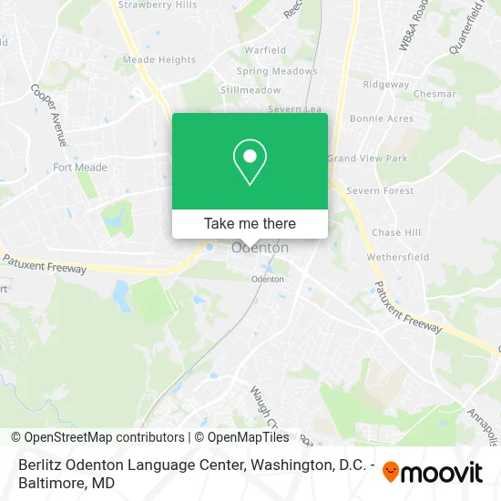 Berlitz Odenton Language Center map