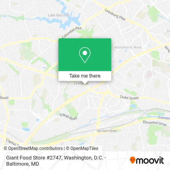 Giant Food Store #2747 map