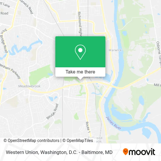 Western Union map