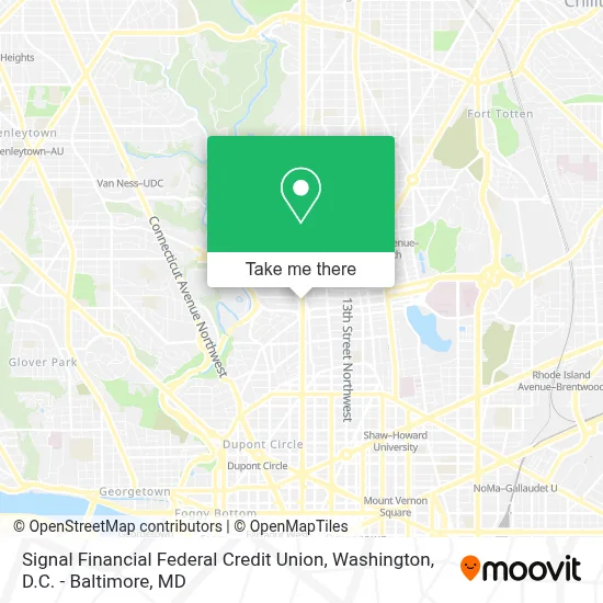 Signal Financial Federal Credit Union map
