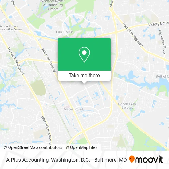 A Plus Accounting map