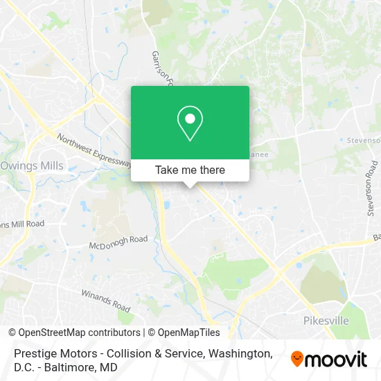 Prestige Motors - Collision & Service map
