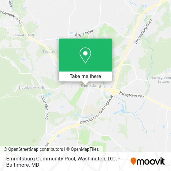Emmitsburg Community Pool map