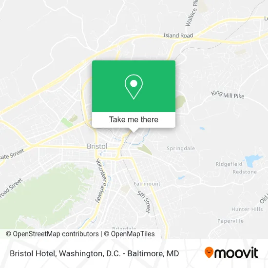 Bristol Hotel map