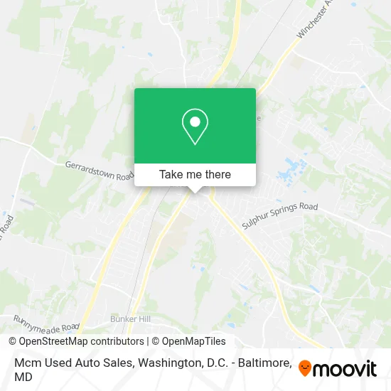 Mcm Used Auto Sales map
