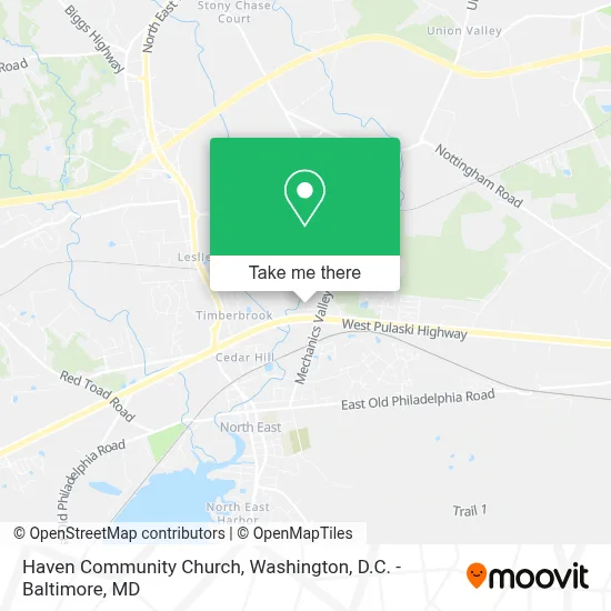 Haven Community Church map
