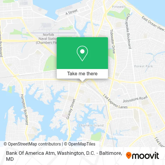 Bank Of America Atm map