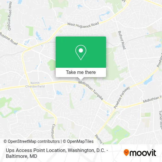 Ups Access Point Location map