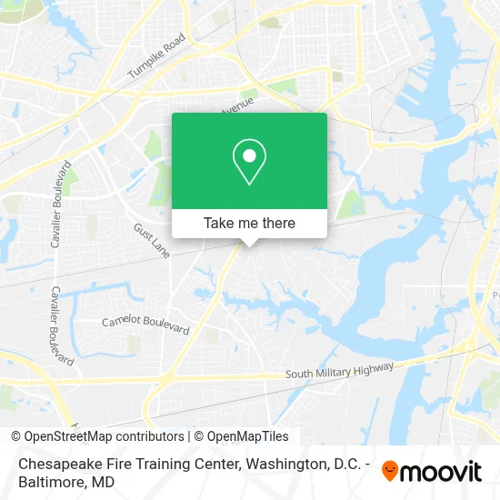 Chesapeake Fire Training Center map