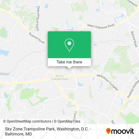 Sky Zone Trampoline Park map