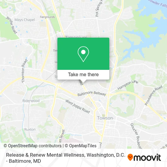 Release & Renew Mental Wellness map