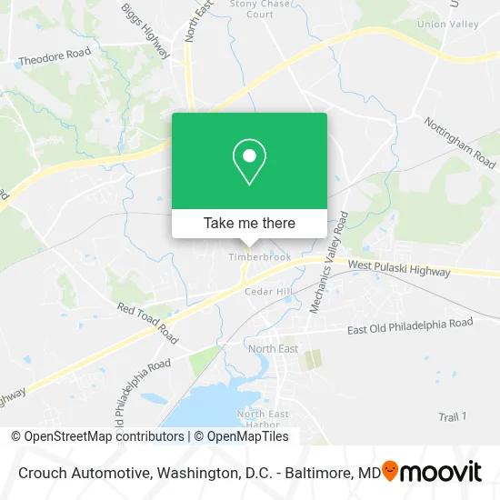 Crouch Automotive map