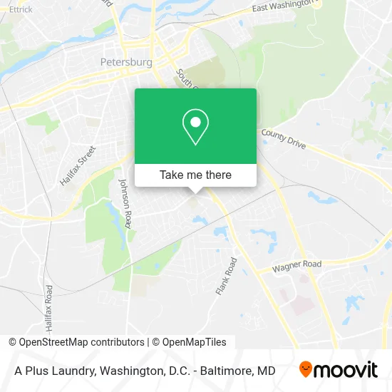 A Plus Laundry map